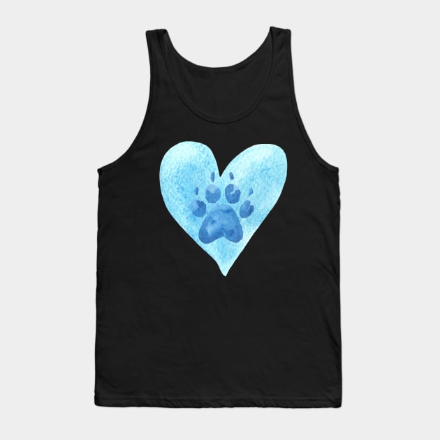 Dogs are love! Blue Tank Top by RufderFreiheit